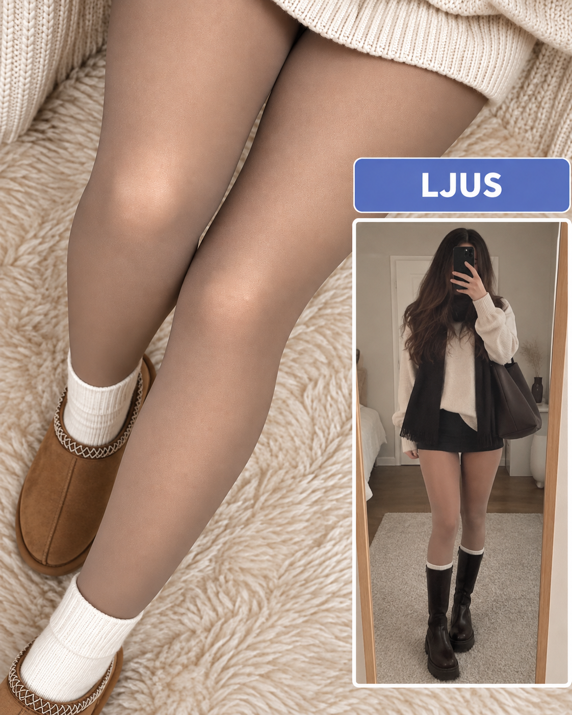 FleeceWear™ – Snygga Leggings, Utan Att Frysa