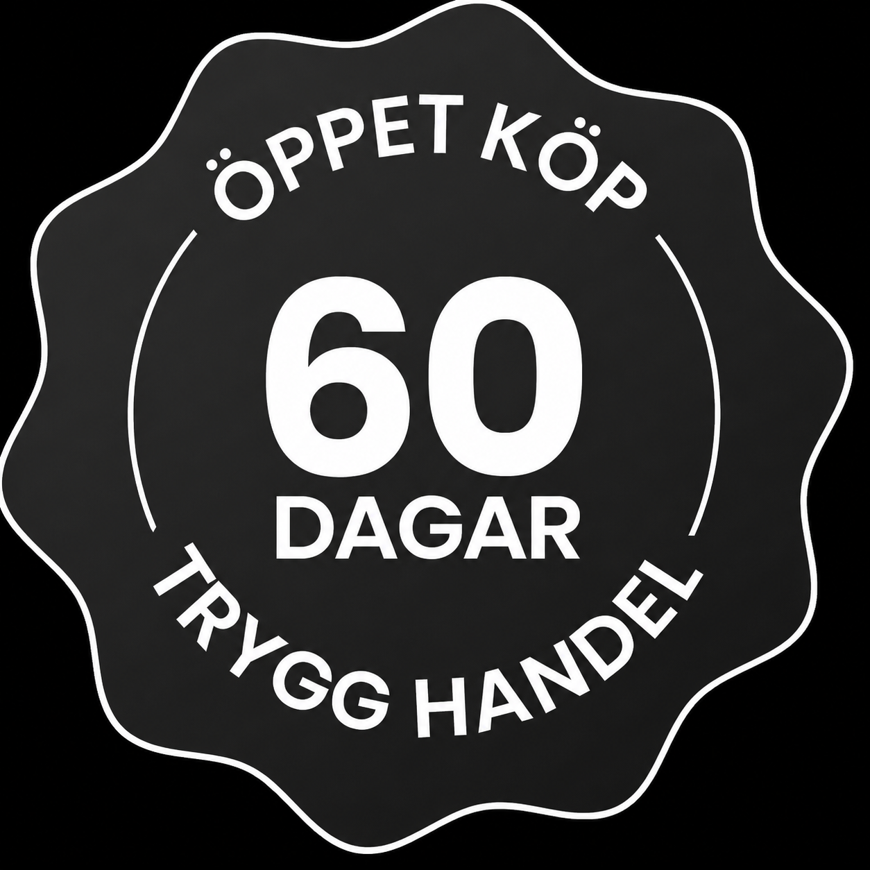 60 dagars nöjdhetsgaranti